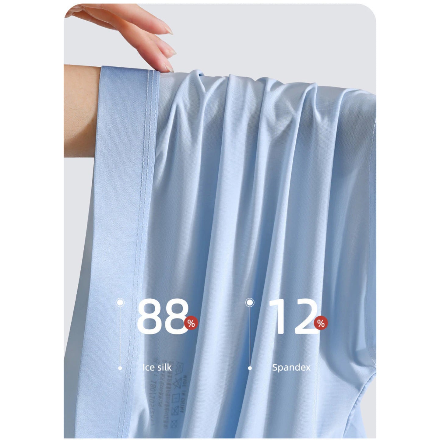 Celana Dalam Pria Boxer CDP002 Antibakteri Ice Silk Elastis 6PCS