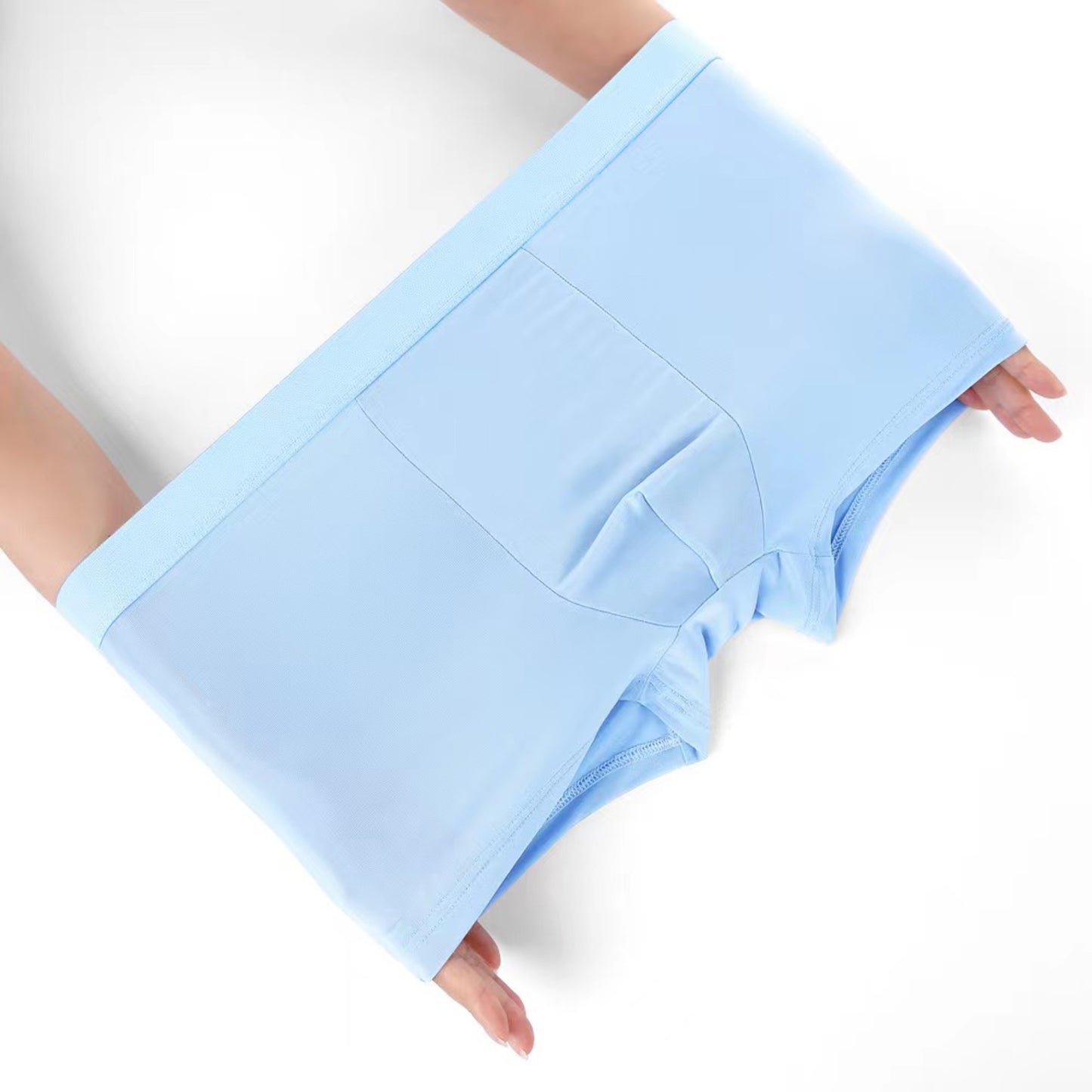Celana Dalam Pria Boxer CDP002 Antibakteri Ice Silk Elastis 6PCS